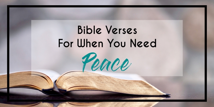 Bible verses for peace